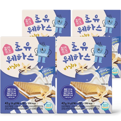 홈앤키즈 초유웨하스 바닐라 42g
