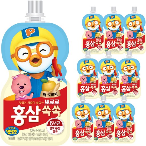 팔도 뽀로로 홍삼쏙쏙 배도라지