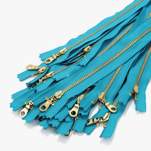 YKK 금색 메탈지퍼 3호 20cm