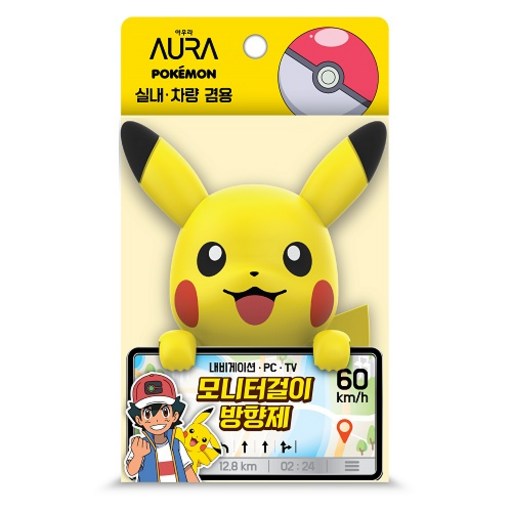 AURA 포켓몬 모니터걸이 방향제 피카츄 윌유메리미향