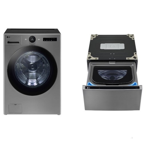 [10% 환급가전] LG전자 트롬 오브제컬렉션 세탁기 + 트윈 미니워시 세트 FX25VSRX 25kg + 4kg 방문설치
