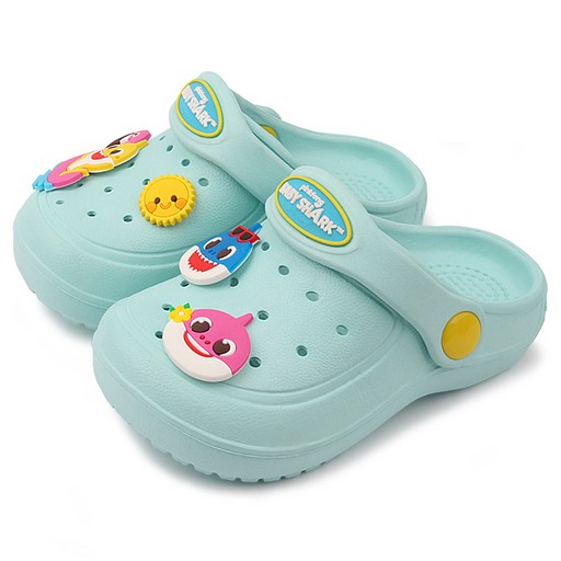 AlphaShoe 碰碰狐 兒童鯊魚寶寶夏季EVA涼鞋