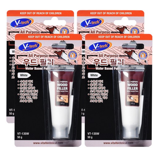 Vtech 우드필러 화이트 50g VT-135W