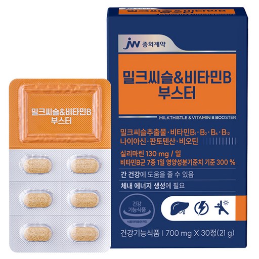 JW중외제약 밀크씨슬&비타민B 부스터 21g