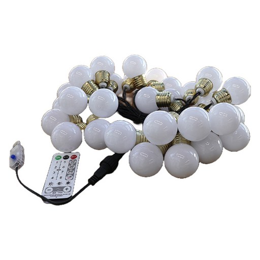 21세기트랜드 USB 화이트캡 골드 빅볼 앵두 전구 6m 30구