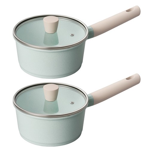 파이렉스 인덕션 세라믹 제이드 IH 편수 18cm + 편수 18cm + 뚜껑 2p 세트 4개