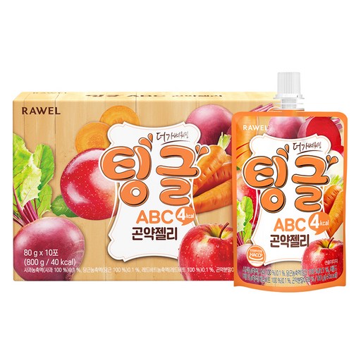 팅글 로엘 ABC 곤약젤리 사과 당근 비트