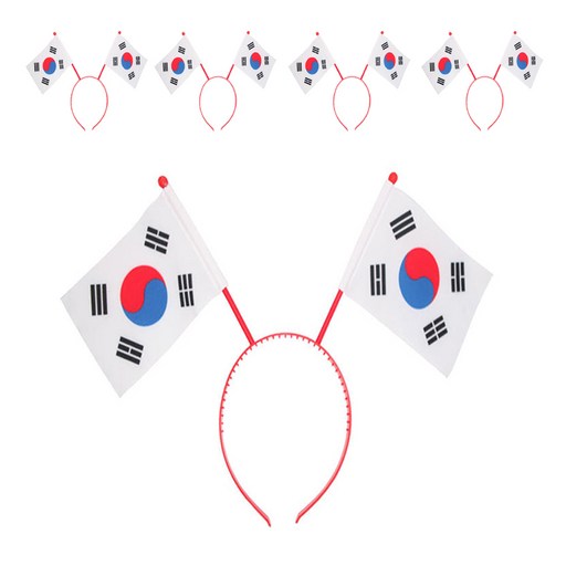 파티공구 태극기머리띠
