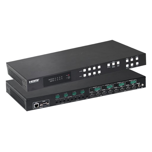 이지넷유비쿼터스 넥스트유 매헤스 4X4 HDMI2.0 심리스 매트릭스 비디오월 멀티뷰 스위치