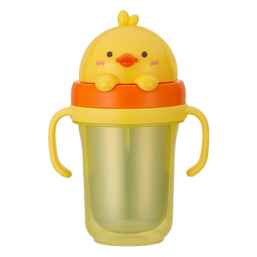 에디슨 프렌즈 흘림방지 이중 스텐 빨대컵2 300ml