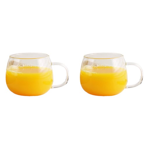 MAKA 내열 유리 러블리 커피잔 340ml CM01