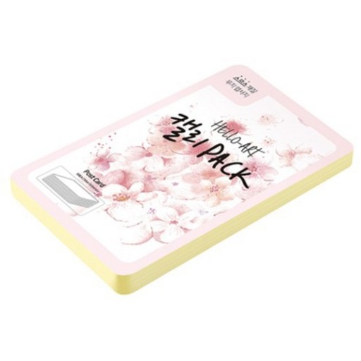 종이문화 헬로우 아트 캘리팩 두꺼운 스므스 엽서 200g 01 레몬