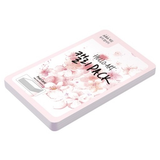 종이문화 헬로우 아트 캘리팩 두꺼운 스므스 엽서 200g 20 라일락