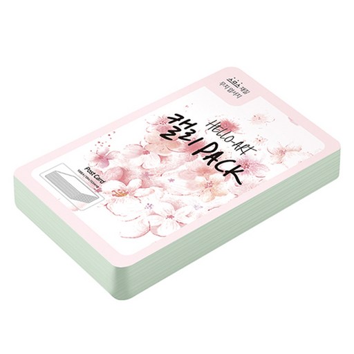 종이문화 헬로우아트캘리팩 두꺼운 스므스 엽서 200g 18 라이트그레이
