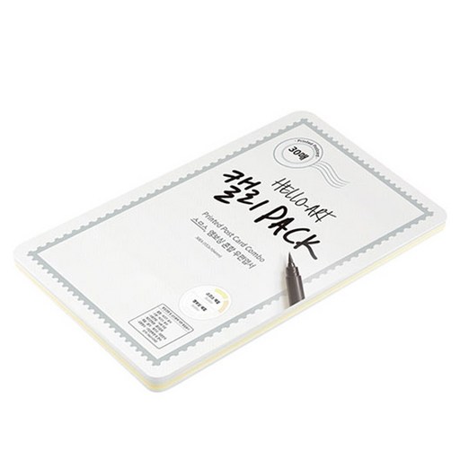 종이문화 헬로우아트 캘리팩 두꺼운 프린티드 콤보 엽서 200g 153 x 104 mm 6종 x 5p 세트