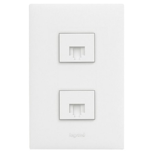 르그랑 아펠라 Simple 8P+8P 2구조립 모듈러 화이트