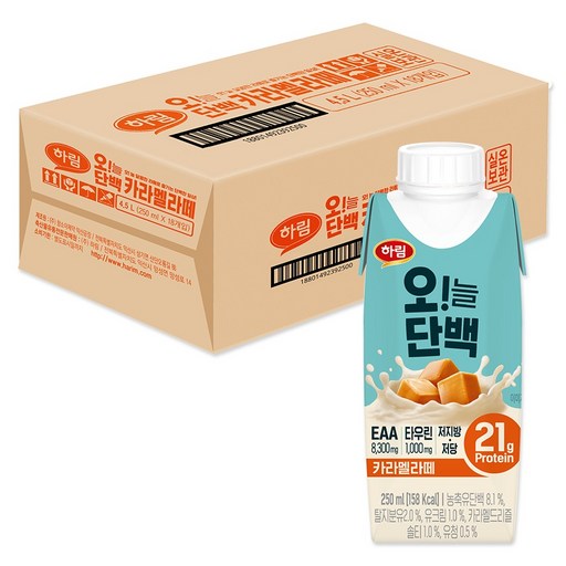 하림 오늘단백 카라멜라떼