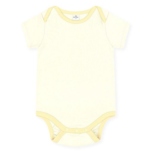 MilkBaby 유아용 보들보들베베반팔 바디수트