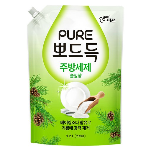 피죤퓨어 뽀드득 주방세제 솔잎향