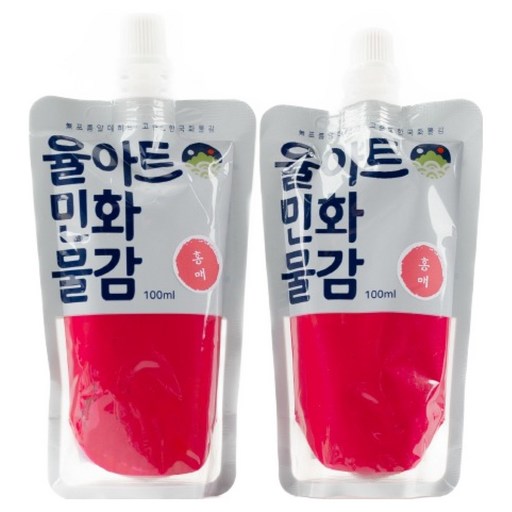 율아트 민화 물감 분채 한국화 홍매 150g