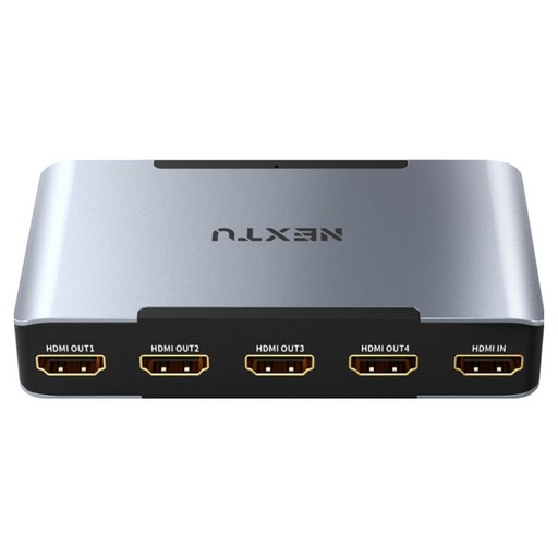 넥스트유 부요아 UHD 8K 60Hz 1:4 HDMI 2.1 EDID 분배기 4포트 아날로그 디지털 광 오디오 8332SP8K60