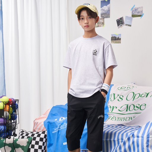 제이씨비 남아용 7부베이직사방스판트레이닝 팬츠 S301