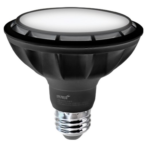 번개표 LED 램프 확산형 15W 블랙바디 PAR30