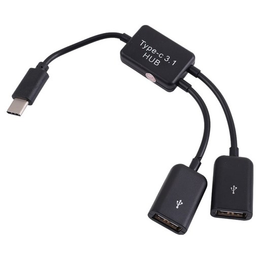 컴스 USB 3.1 허브Type C USB A 2Port IE304