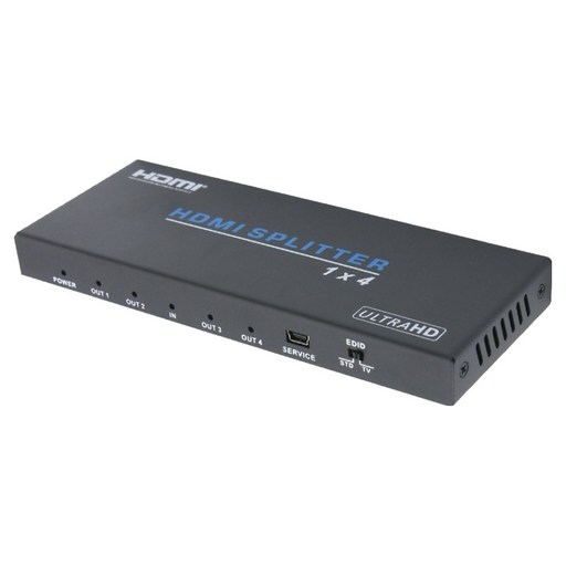 컴스 HDMI 2.0 분배기 1-4 4K60Hz 18G