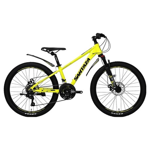 산타자 MTB자전거 앰버1.0 24 시마노 21단 기계식디스크 자전거 미조립