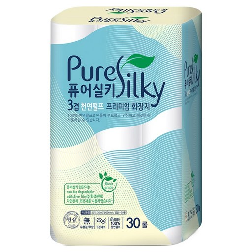 퓨어실키 펄프 3겹 화장지