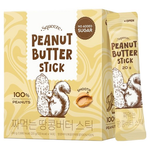 보뚜 짜먹는 땅콩버터 스틱 14p