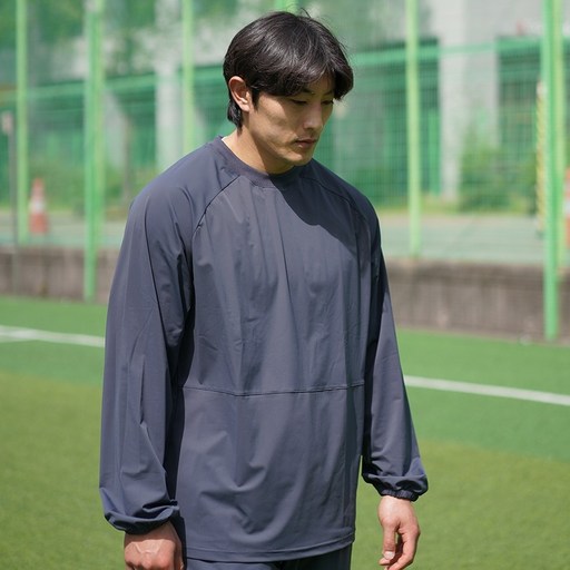 나인티플러스 남성용 우븐 드릴 긴팔 탑
