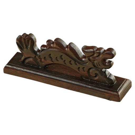 소울리치 고풍스러운 원목 붓받침 겸 문진 타입7 12.2 x 3.3 x 4.5 cm