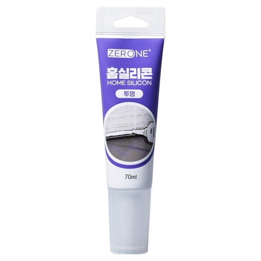 ZERONE 투명 튜브형 틈새 메꿈 홈실리콘 Z1-132C