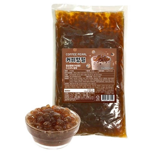 커피 곤약 버블티펄