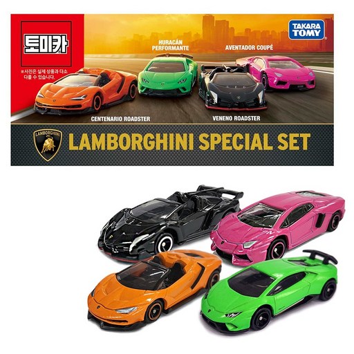 TOMICA 禮物 藍寶堅尼 特別玩具組, 1套, 混合顏色