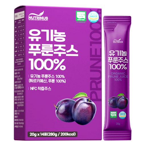 뉴트리너스 유기농 NFC 푸룬주스 100%