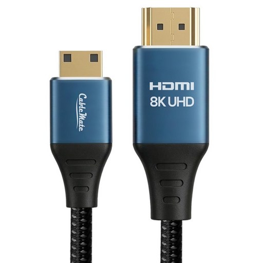 케이블메이트 Mini HDMI 2.1 8K UHD 고급형 페브릭 메탈 케이블
