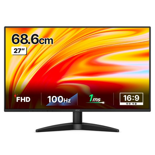 AOC 알파스캔 보더리스 IPS 100 무결점 모니터
