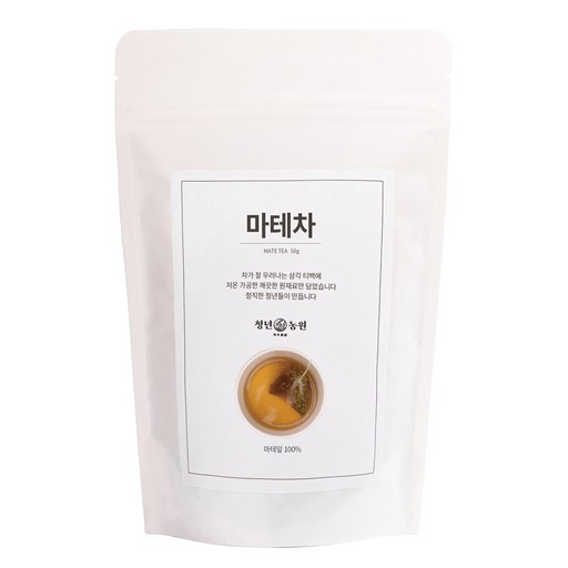 청년농원 저온가공 마테차 삼각티백