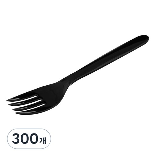 코멧 일회용 포크 블랙