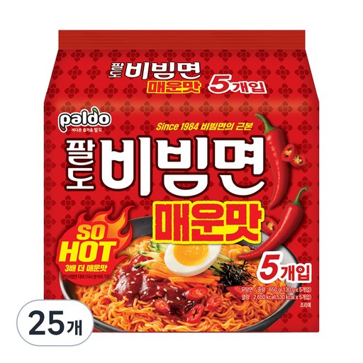 팔도 비빔면 매운맛