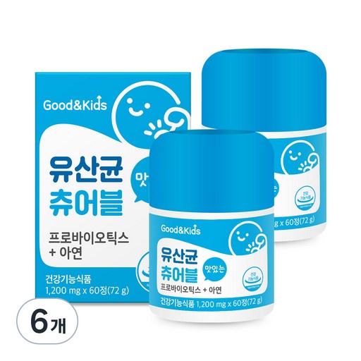 굿앤키즈 내츄럴플러스 유산균 츄어블