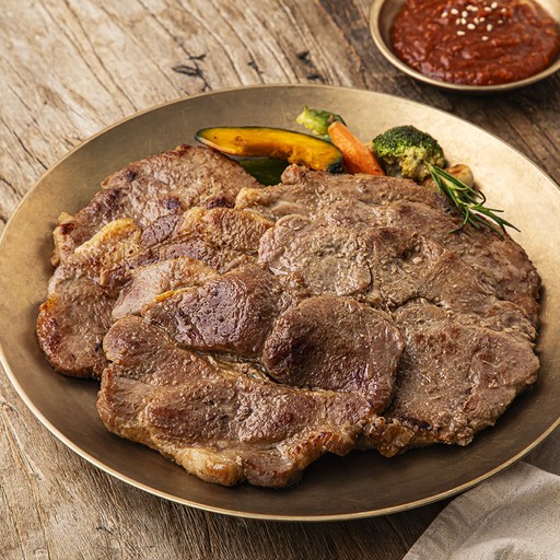 꾸브닝 사과숙성 숯불양념 목심구이