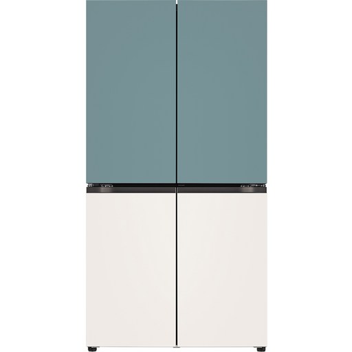 [10% 환급가전] [색상선택형] LG전자 오브제 870L 매직스페이스 메탈 4도어 디오스 냉장고 방문설치, T873MTE111