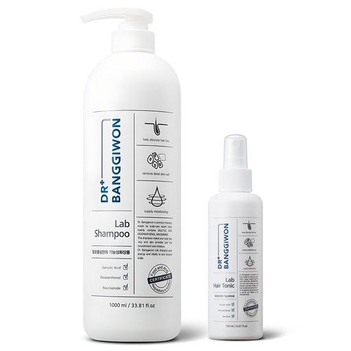 닥터방기원 랩 탈모 증상 완화 샴푸 1L + 랩 헤어토닉 150ml