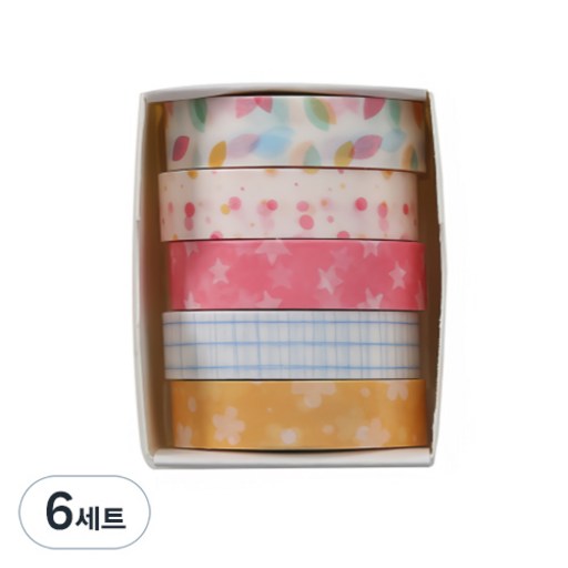 꼬까 다꾸 마스킹 테이프 5개입