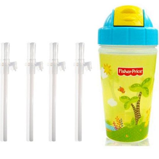 피셔프라이스 보온보냉 빨대컵 285ml + 리필빨대 4p