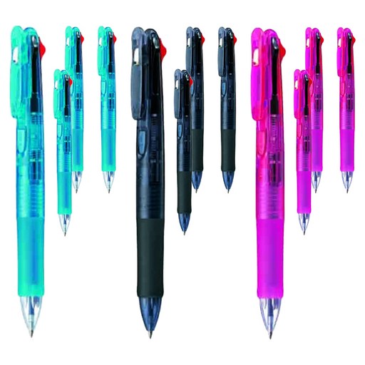 제브라 클립온 4색 볼펜 B4A3 0.7mm